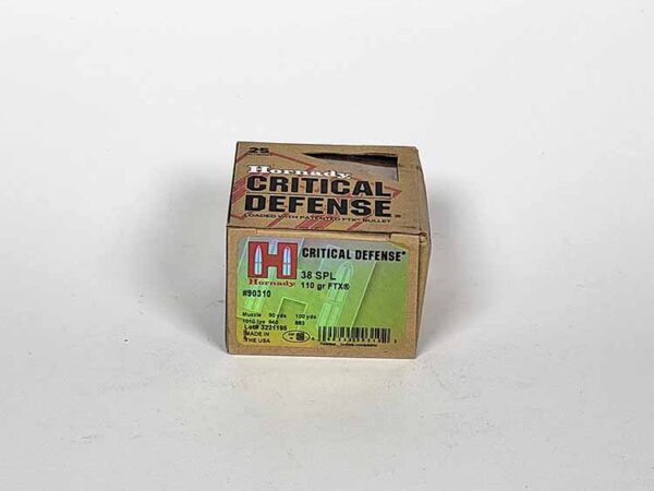 Hornady Critical Defense - 38 Special - 110gr - FTX - 25rds