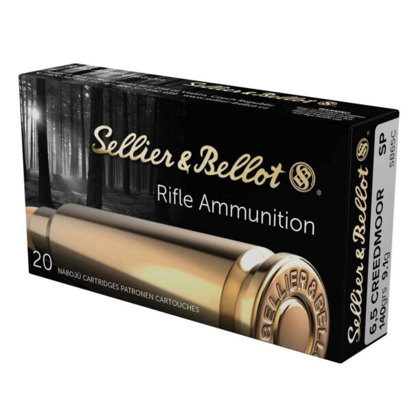 Sellier & Bellot 6.5 Creedmoor 140gr SP Rifle Ammo - 20 Rounds