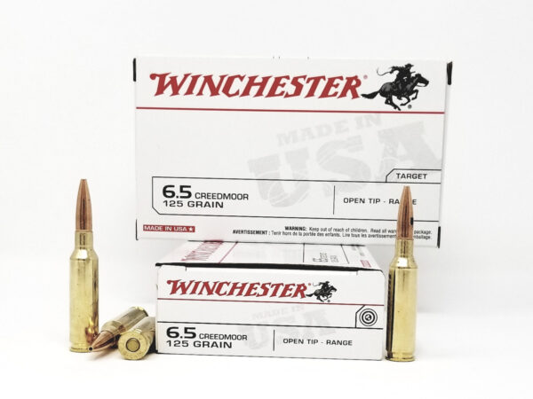 Winchester 6.5 Creedmoor Ammunition Best Value USA65CM 125 Grain Open Tip Match 20 Rounds