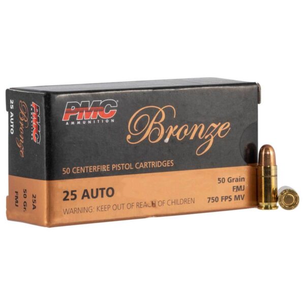 PMC Bronze - 25 Auto - 50gr - FMJ - 50rds