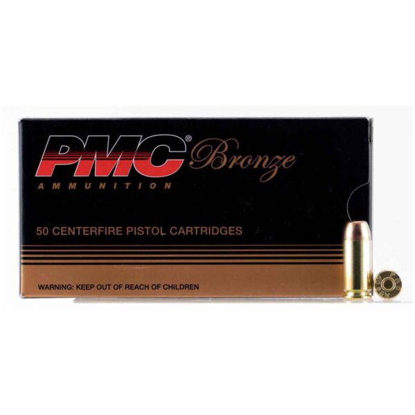 PMC Bronze 40 S&W 165gr FMJ Handgun Ammo - 50 Rounds