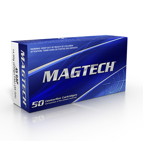 Magtech Range/Training 45 GAP 230Gr FMJ Handgun Ammo - 50 Rounds