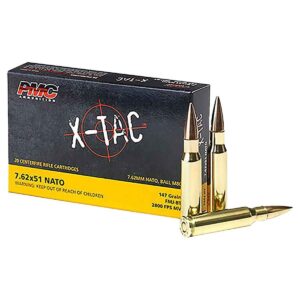 PMC X-Tac 7.62mm NATO 147gr FMJBT Rifle Ammo - 20rds